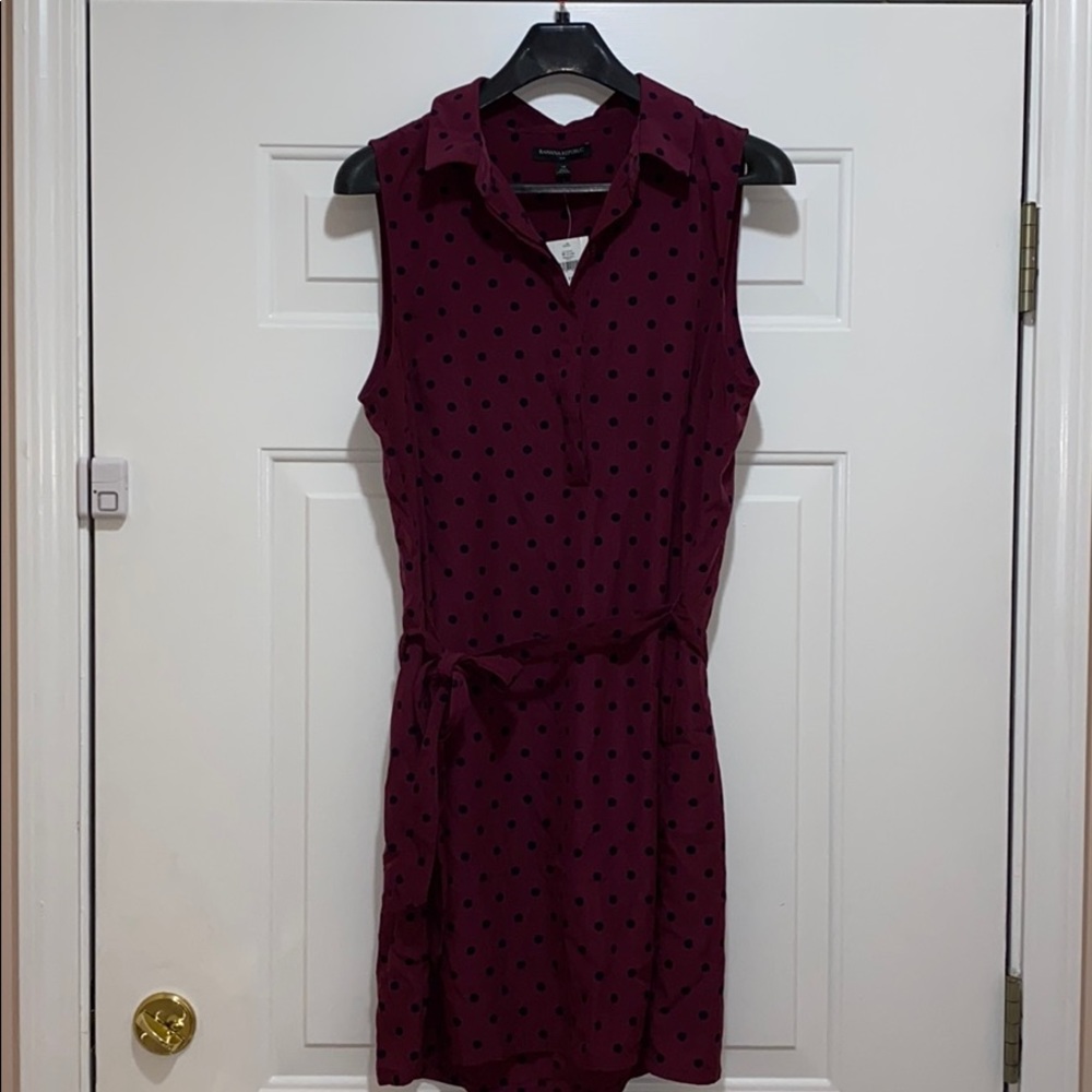 Banana Republic Factory Plus Polka Dot Dress NWT